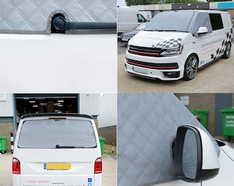 VW T5 / T5.1 Transporter Caravelle Thermal Front Screen Wrap & Tailgate Cover Tailored (2003-2015) - Grey