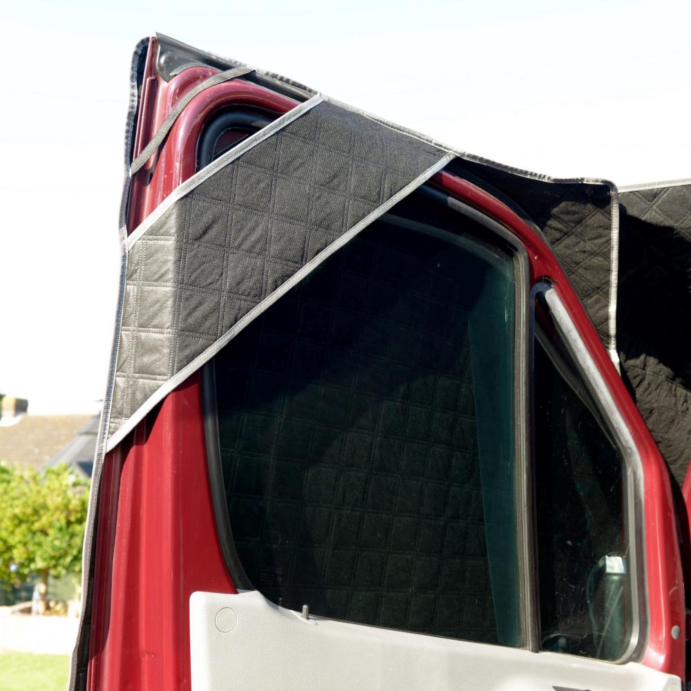 VW Crafter Thermal Screen Wrap Cover (Earlier 2017 Model) – Grey 902 – Full Cab Set With Detachable Door Covers