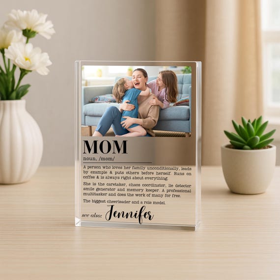 Custom Mom Definition Mother's Day Gift From Kids, Sentimental