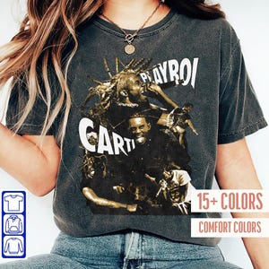Playboi Carti Ästhetik T-Shirt, Playboi Carti Shirt, Vintage 90er Jahre inspiriertes Grafik-Rap-Shirt, übergroßes Retro Bootleg T-Shirt, Carti T-Shirt, Geschenk 1