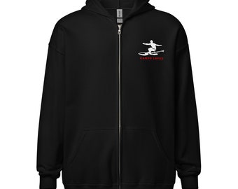 Felpa unisex con zip in misto pesante