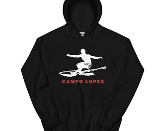 Felpa con cappuccio Campo Lopez classica, nera