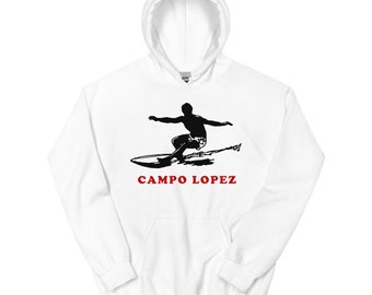 Felpa con cappuccio classica Campo Lopez - bianca