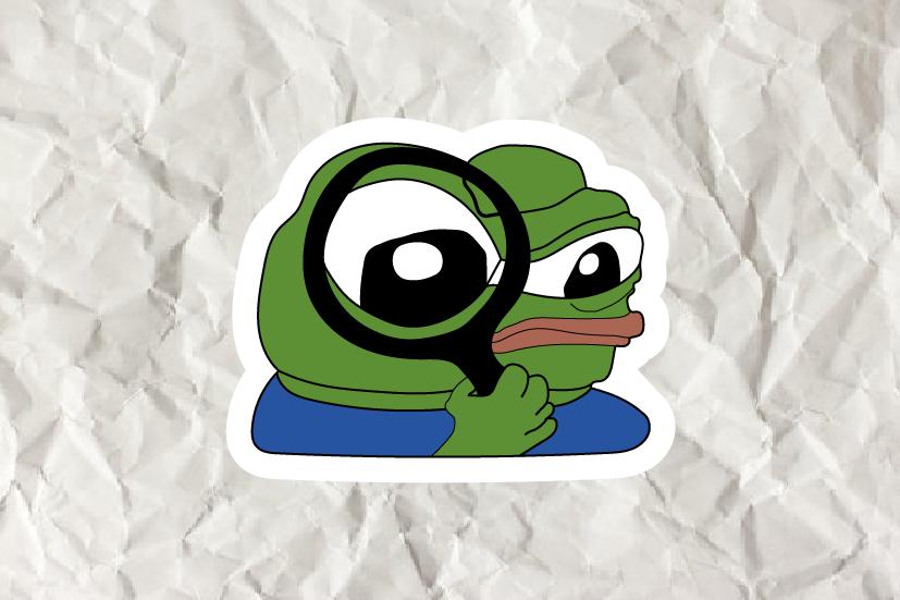 Pepe Sticker : "Magnifying Glass" [Vinyl]