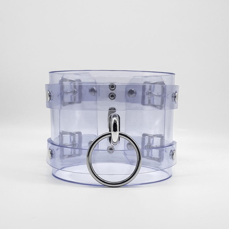 Menottes PVC Transparentes X4 - Bondage BDSM, Vegan, Marque All About Gag