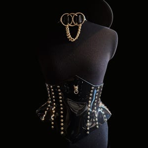 Devil's Vinyl Waist Cincher Corset image 2