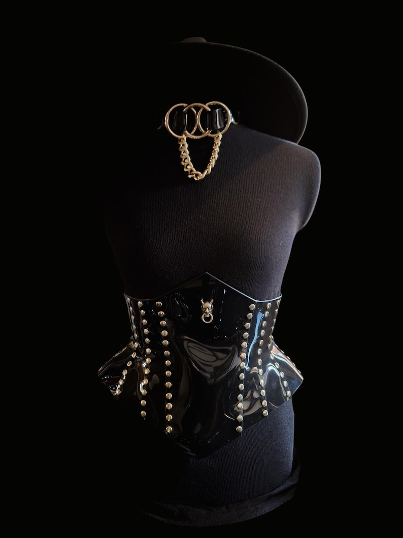 Devil's Vinyl Waist Cincher Corset image 2