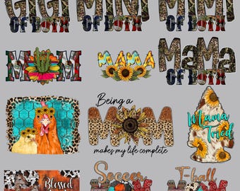Designs Glücklicher Muttertag Bundle PNG, Mama Cartoon Bundle PNG, Mama Life Bundle PNG, Muttertag Png, lustige Mama Png, kommerzielle Nutzung