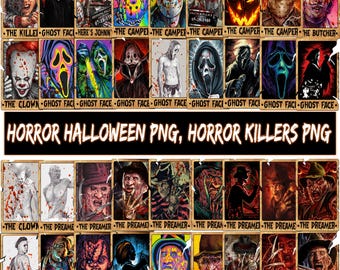 Halloween Horror Characters Png, Horror Halloween Png, Horror Killers Png, Halloween Png, Retro Halloween Png, Scary Movies Png, Horror Png