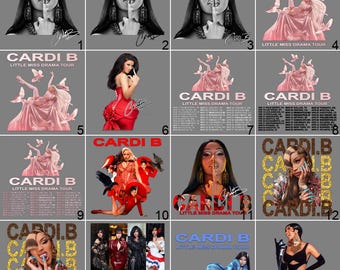 Cardi B Little Miss Drama Tour, 2026 Concert DTF Transfer, Ready to Press, Am I The Drama Heat Transfer, DIY Music Merch, Rap Tour Decal