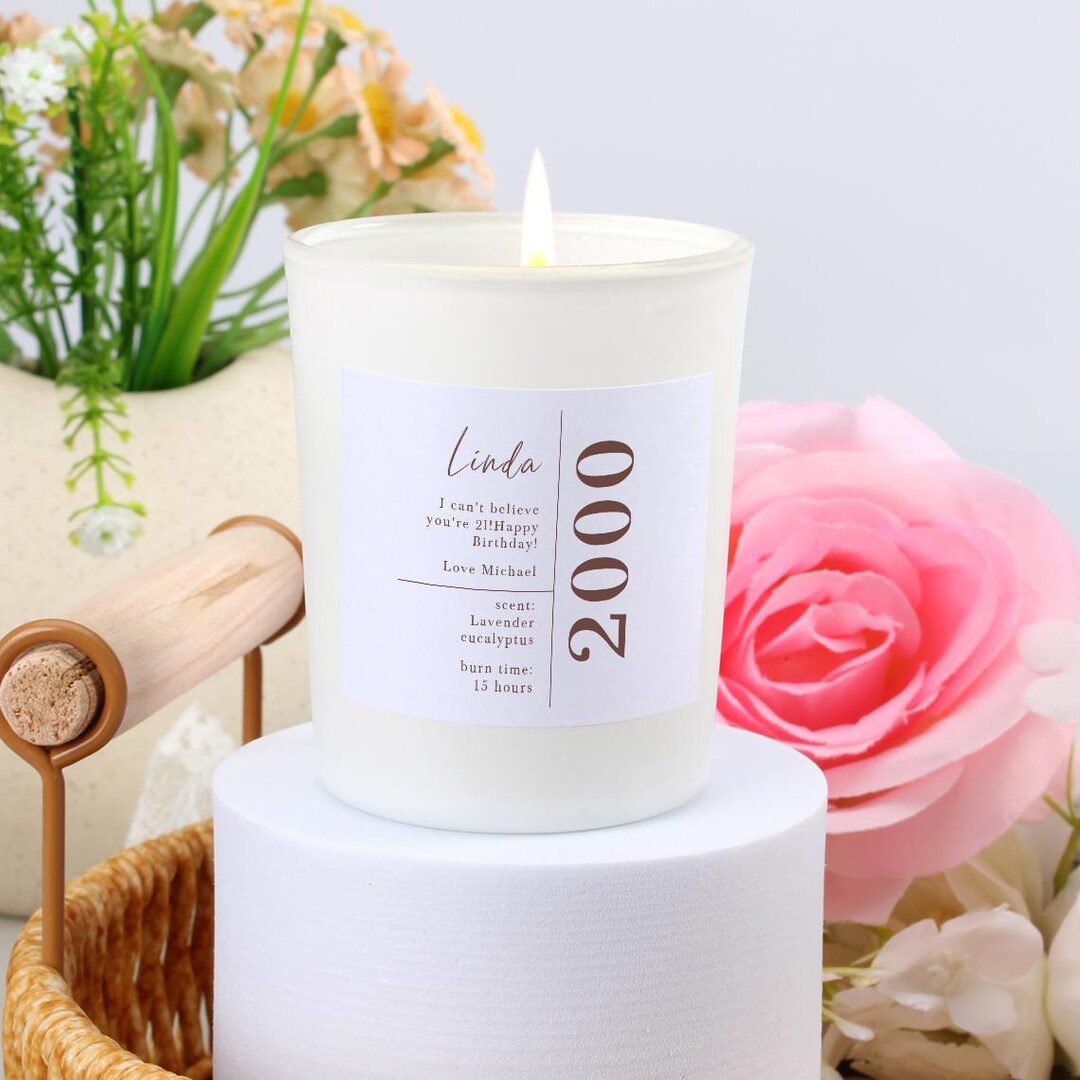 21歳の誕生日プレゼント：彼女へのパーソナライズされたフロステッド