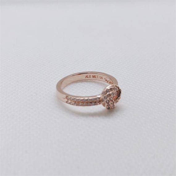 Silver Pandora Shimmering Knot Ring With Gift Box Etsy