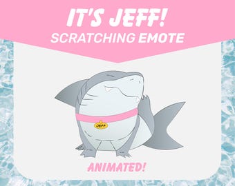 Its Jeff! Animated Emote | Twitch Emotes | Animated Emotes Twitch | Shark Emotes