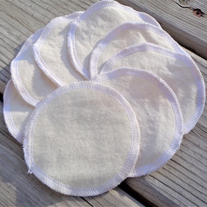 Reusable Facial Wipes, Makeup Remover, Cotton Flannel Rounds, Reusable Face Pad - Set of 10