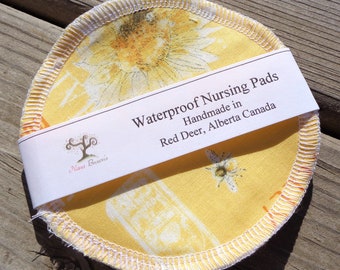 Waterproof Reusable Nursing Pads, Waterproof Nursing Pads - 62 - Bees