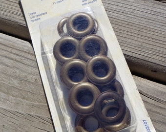 Package of 15 - 11mm (7/16") Brass Grommets