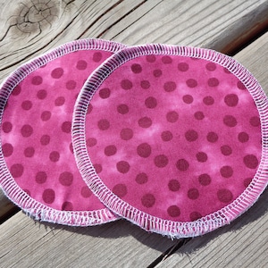 Waterproof Reusable Nursing Pads, Waterproof Nursing Pads - 16 - Pink Dot
