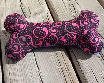 Squeaky Dog Chew Toy, Dog Toy, Upcycled Dog Toy - Medium - Batik Swirl