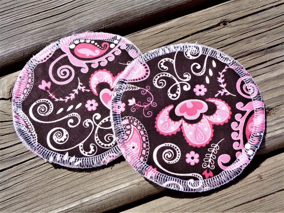Reusable Nursing Pads Cotton Nursing Pads Pink Paisley Etsy