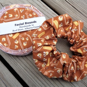 Reusable Facial Rounds and Scrunchie - Fireflies