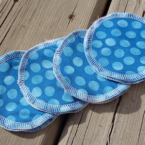 Reusable Facial Wipes, Makeup Remover, Cotton Flannel Rounds, Reusable Face Pad - Set of 10