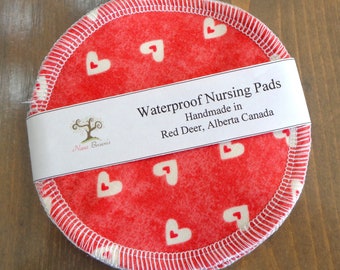 Reusable Nursing Pads, Waterproof Nursing Pads - Hearts