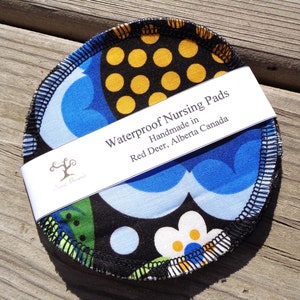 Waterproof Reusable Nursing Pads, Waterproof Nursing Pads - 03 - Black Whimsy