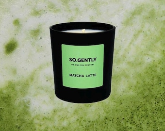Matcha Latte Soy Candle: Green Tea & Creamy Aroma - Cozy Home Decor