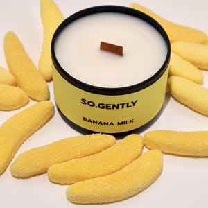 Banana Milk Soy Candle | Creamy Fruity Aroma | Cozy Dessert Gift, Foodie Home Decor
