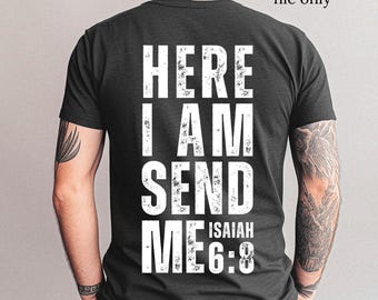 Isaiah 6:8 png, Christian png for men and women, Send me verse png, digital download, transparent png, instant download, faith based designs