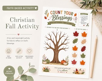 Christian Fall Activity, Faith Based Printable, Instant Download, Christian activity, Harvest kids activity, Fall kids activity