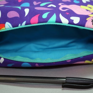 Boxy Makeup Bag My Little Pony Paisley Print Zipper Pencil - Etsy