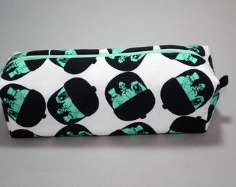 Boxy Makeup Bag - Haunted Mansion Doombuggies Print - Disney - Zipper Pencil Pouch