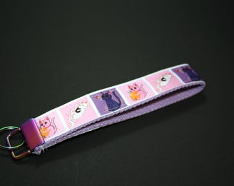 Key Fob Wristlet - Sailor Kitties - Keychain