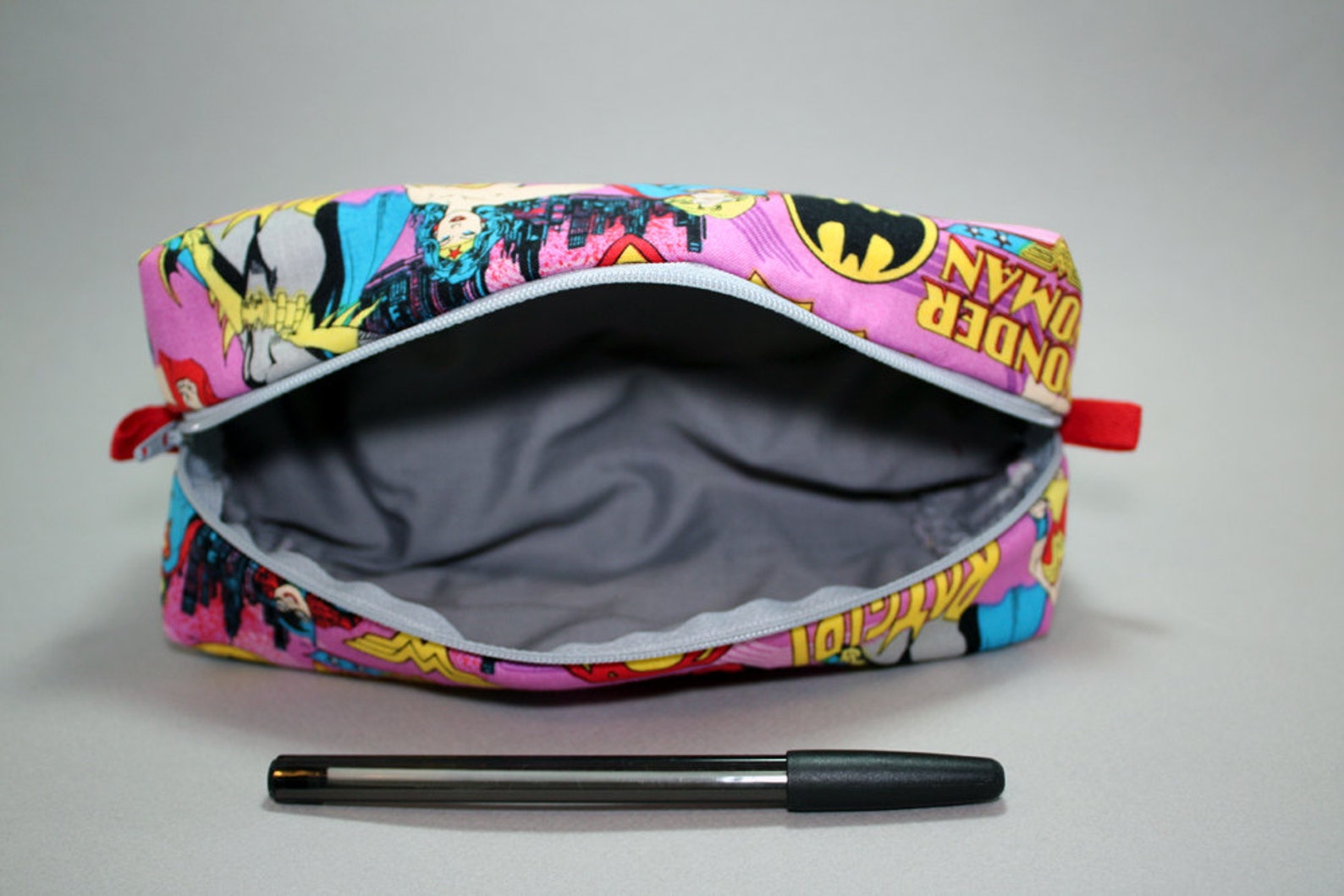 Boxy Makeup Bag - the Girls of DC Wonder Woman, Batgirl, and Supergirl ...