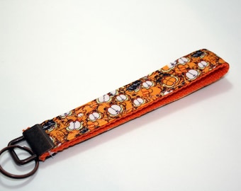Key Fob Wristlet - A Orange Lasagna Lover - Keychain