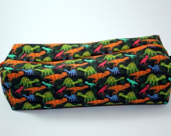 EXPLICIT NSFW - Boxy Makeup Bag - Dick-a-Saurus Print - Pencil Pouch