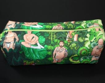 EXPLICIT NSFW - Boxy Makeup Bag - Plant Daddy Print - Pencil Pouch