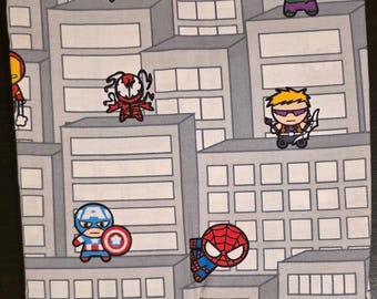 De-stash Marvel Superheroes to the Rescue Cotton Fabric - BTY