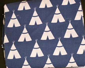 De-stash Teepee in Navy Cotton Fabric - BTY