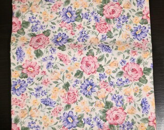 De-stash Pastel Floral Cotton Fabric - BTY