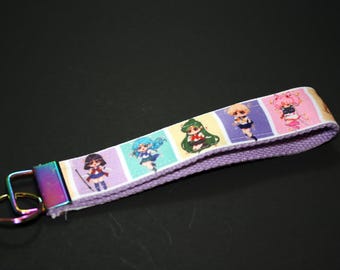 Key Fob Wristlet - Outer Sailor Gals - Keychain