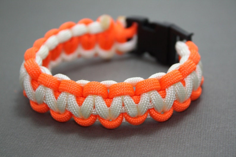 orange paracord bracelet
