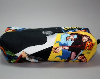 Boxy Makeup Bag - Classic Frankenstein Monster Movie Zipper - Pencil Pouch