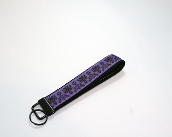 Key Fob Wristlet - Haunted Mansion Wallpaper - Keychain