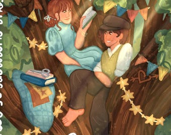 Custom Children's Book Cover, Whimsical Storybook Art, Hand-Drawn (Digital File)*NO AI*