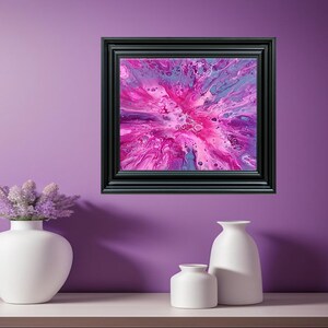 Acrylic Fluid Art Painting on canvas/ Wall Art/ Abstract art/ Original painting