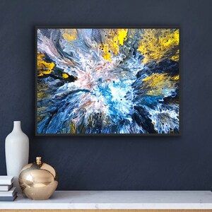 Acrylic Fluid art Painting on canvas/ Wall Art/Abstract art/ Original painting