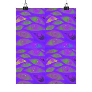 Vibrant Eye Art Matte Vertical Posters - Wall Décor, Unique Art Prints, Eye Catching Home Decoration, Colorful Wall Art, Gift for Art