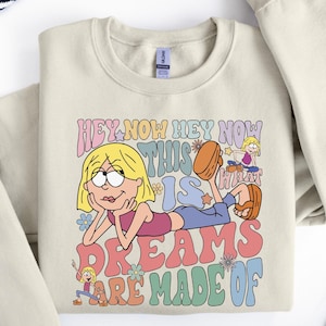 Sudadera de Disney de Lizzie McGuire con la frase "Esto es de lo que están hechos los sueños", camiseta nostálgica de los 90, camiseta de viaje a Disneyworld, sudaderas retro de Disney